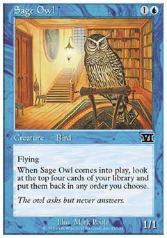 Sage Owl (Classic 6th Edition) Light Play