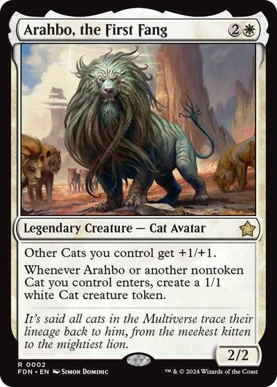 Arahbo, the First Fang (Foundations) Light Play Foil