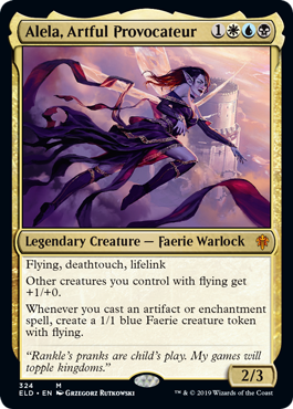 Alela, Artful Provocateur (Throne of Eldraine) Light Play Foil