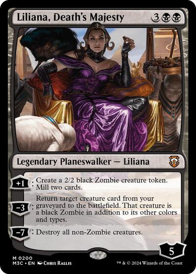 Liliana, Death's Majesty (Commander: Modern Horizons 3) Light Play