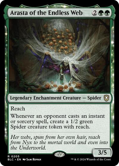 Arasta of the Endless Web (Commander: Bloomburrow) Light Play
