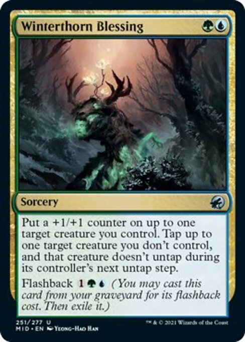 Winterthorn Blessing (Innistrad: Midnight Hunt) Light Play Foil