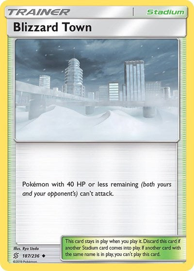 Blizzard Town (SM - Unified Minds) Near Mint Reverse Holofoil
