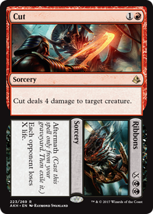 Cut to Ribbons (Amonkhet) Light Play Foil