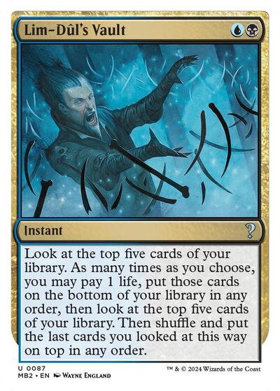 Lim-Dul's Vault (White Border) (Mystery Booster 2) Near Mint