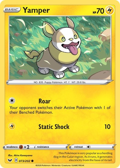 Yamper (073) (SWSH01: Sword & Shield Base Set) Near Mint