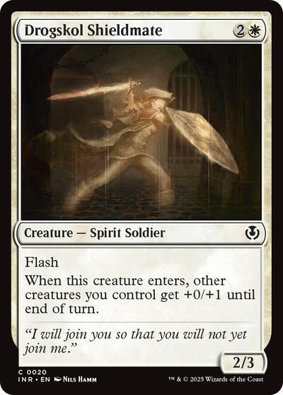 Drogskol Shieldmate (Innistrad Remastered) Light Play Foil