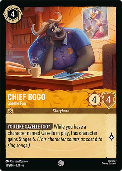 Chief Bogo - Gazelle Fan (Azurite Sea) Near Mint Cold Foil
