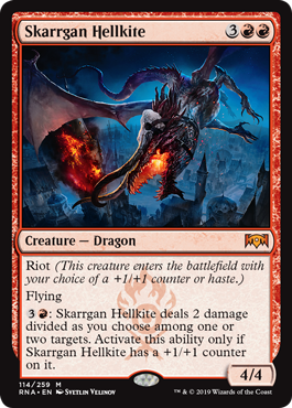 Skarrgan Hellkite (Ravnica Allegiance) Light Play