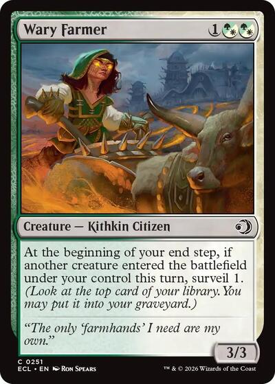 Wary Farmer (Lorwyn Eclipsed) Near Mint Foil