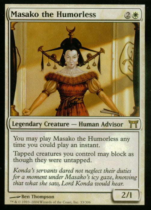 Masako the Humorless (Champions of Kamigawa) Light Play