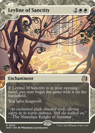 Leyline of Sanctity (Wilds of Eldraine: Enchanting Tales) Near Mint Foil