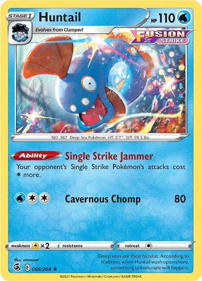Huntail (SWSH08: Fusion Strike) Near Mint Reverse Holofoil