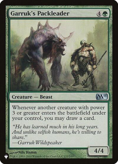 Garruk's Packleader (The List) Near Mint