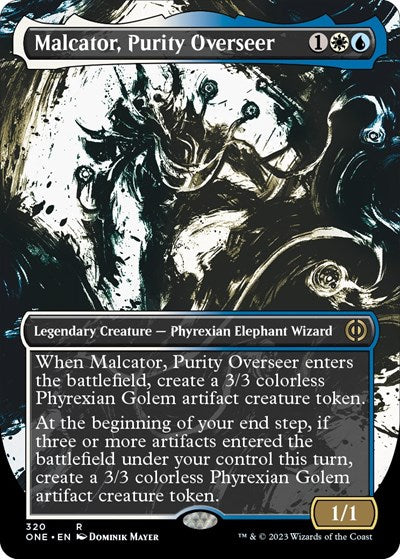 Malcator, Purity Overseer (Showcase) (Phyrexia: All Will Be One) Light Play Foil