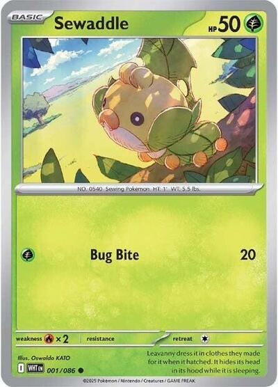 Sewaddle (SV: White Flare) Near Mint