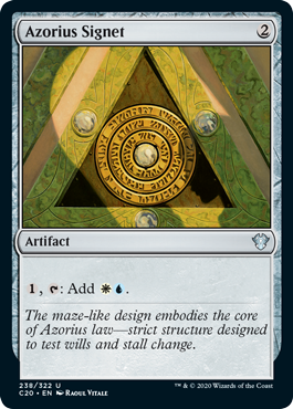 Azorius Signet (Commander 2020 Ikoria) Light Play