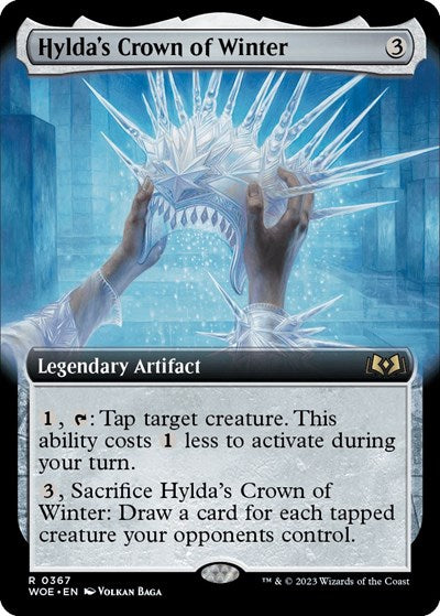 Hylda's Crown of Winter (Extended Art) (Wilds of Eldraine) Near Mint