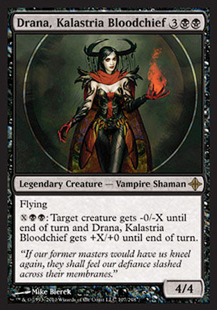 Drana, Kalastria Bloodchief (Rise of the Eldrazi) Light Play