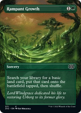 Rampant Growth (Borderless) (Double Masters 2022) Light Play