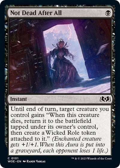 Not Dead After All (Wilds of Eldraine) Near Mint Foil