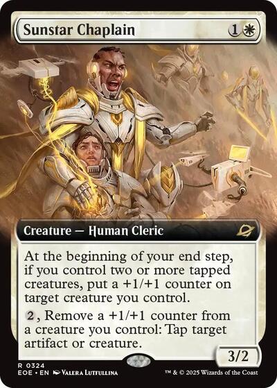 Sunstar Chaplain (Extended Art) (Edge of Eternities) Near Mint Foil