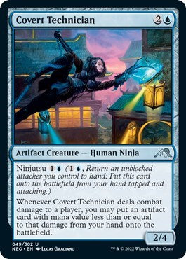 Covert Technician (Kamigawa: Neon Dynasty) Light Play Foil