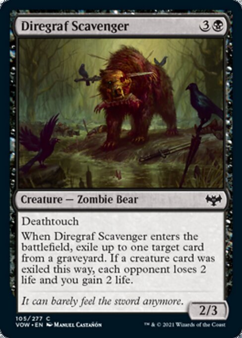 Diregraf Scavenger (Innistrad: Crimson Vow) Light Play Foil