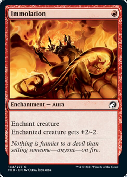 Immolation (Innistrad: Midnight Hunt) Light Play Foil