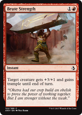 Brute Strength (Amonkhet) Light Play Foil