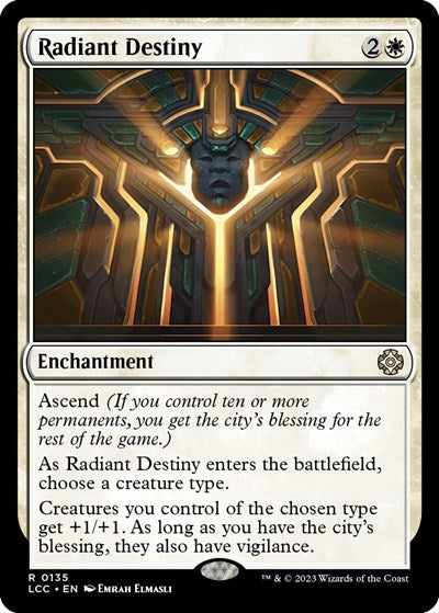 Radiant Destiny (Commander: The Lost Caverns of Ixalan) Light Play