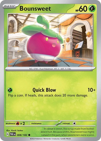 Bounsweet (Scarlet and Violet: Paradox Rift) Near Mint