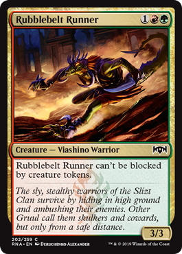 Rubblebelt Runner (Ravnica Allegiance) Light Play Foil