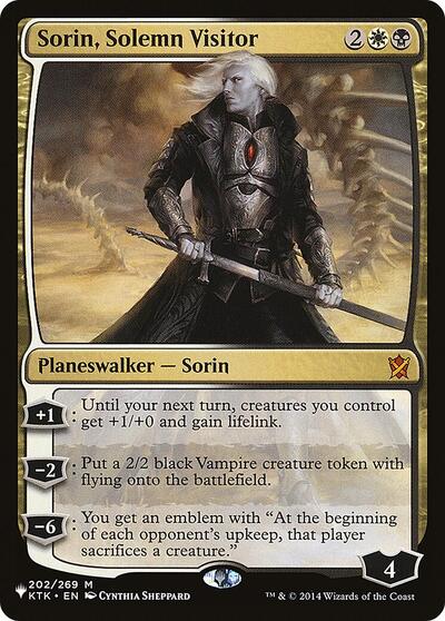 Sorin, Solemn Visitor (The List) Near Mint