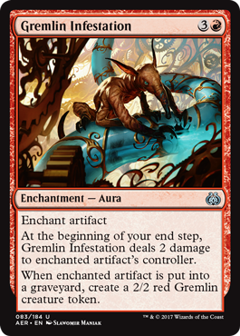 Gremlin Infestation (Aether Revolt) Light Play Foil