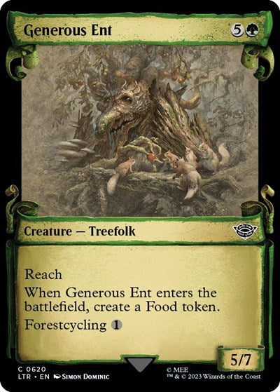 Generous Ent (Showcase Scrolls) (Universes Beyond: The Lord of the Rings: Tales of Middle-earth) Near Mint Foil