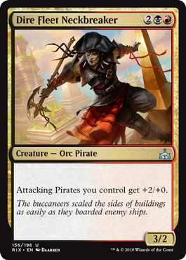 Dire Fleet Neckbreaker (Rivals of Ixalan) Light Play