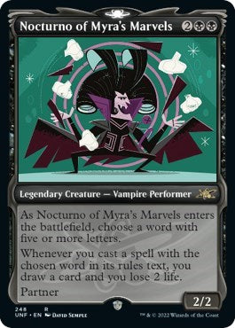 Nocturno of Myra's Marvels (Showcase) (Unfinity) Light Play