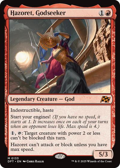 Hazoret, Godseeker (Aetherdrift) Near Mint Foil