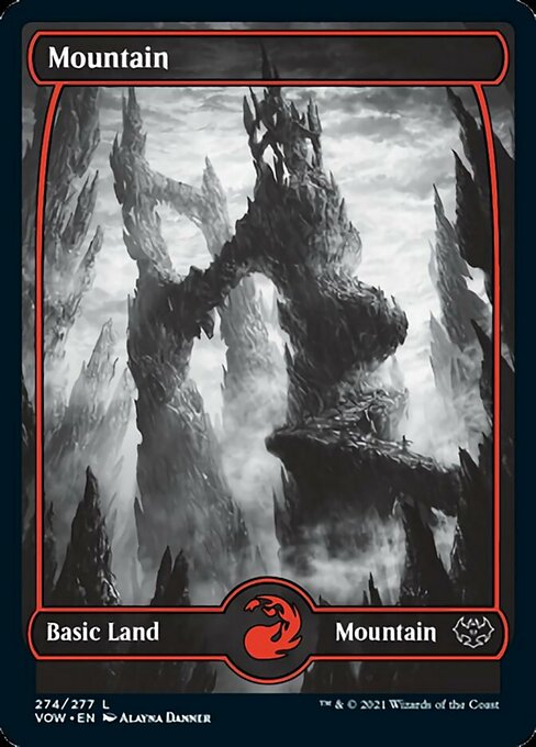 Mountain (274) (Innistrad: Crimson Vow) Light Play Foil