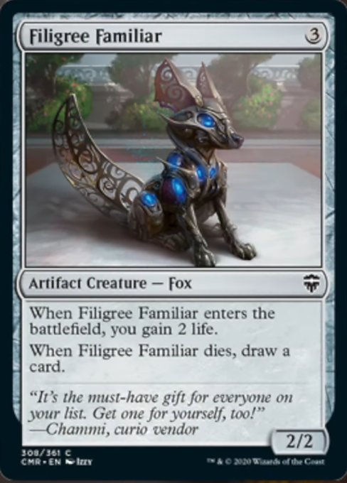 Filigree Familiar (Commander Legends) Light Play Foil