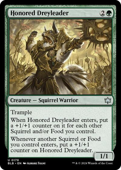 Honored Dreyleader (Bloomburrow) Near Mint Foil