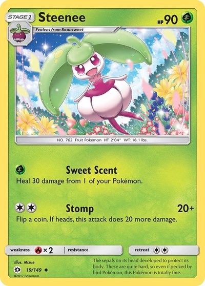 Steenee (SM Base Set) Near Mint