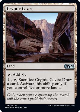 Cryptic Caves (Magic 2020 Core Set) Light Play Foil