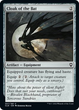 Cloak of the Bat (Commander Legends: Battle for Baldur's Gate) Light Play Foil