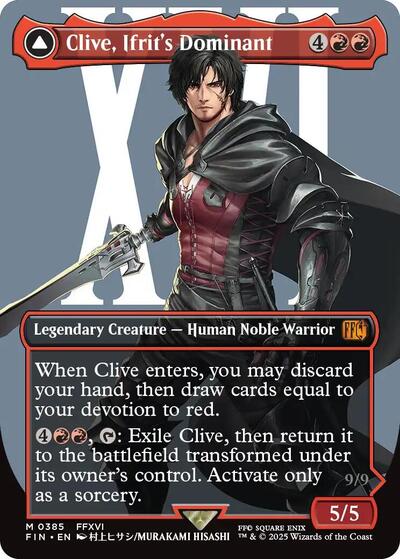 Clive, Ifrit's Dominant (Borderless) (0385) (Universes Beyond: FINAL FANTASY) Near Mint