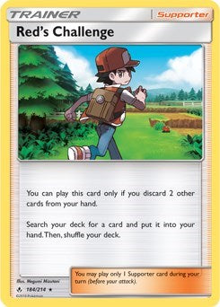 Red's Challenge - 184/214 (SM - Unbroken Bonds) (Deck Exclusives) Near Mint
