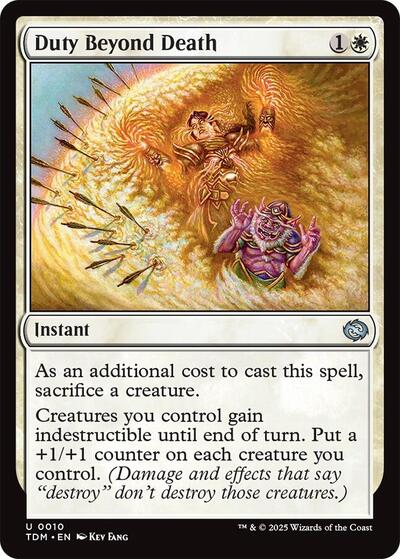 Duty Beyond Death (Tarkir: Dragonstorm) Light Play
