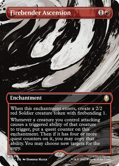 Firebender Ascension (Borderless) (Avatar: The Last Airbender) Near Mint