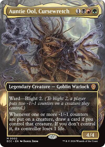 Auntie Ool, Cursewretch (Borderless) (Commander: Lorwyn Eclipsed) Near Mint